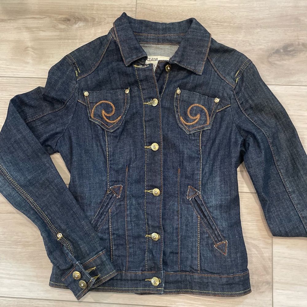 Jean jacket by Clash Embroidered